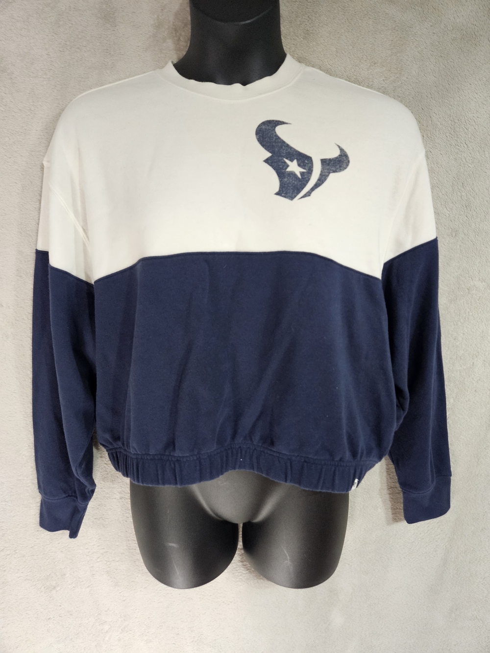 '47 Brand Two-Tone Crewneck Sweater - White & Navy